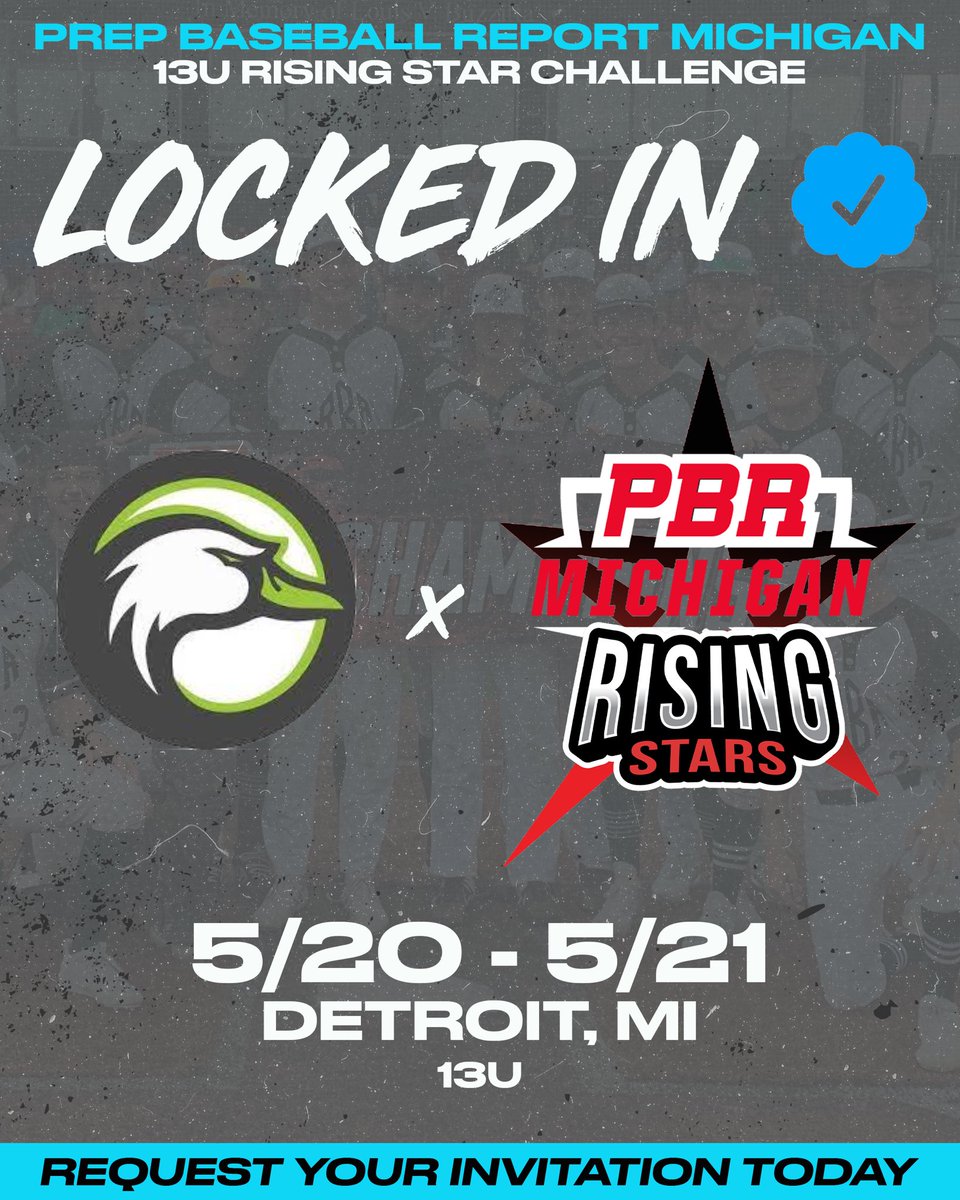 🔒 New Team Added- <a href="/DucksOakland/">Oakland County Ducks</a>
 
🏆  PBR Michigan 13U Rising Stars Challenge
🗓️  5/20/23-5/21/23
📍 Detroit, MI
⚾ 13U
✅  Fully scouted, social media coverage, radar guns at all fields, player profiles, and more 👀
 
🎟️  Register here: bit.ly/3iqbbnq