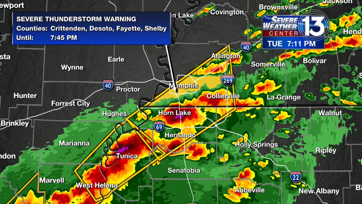 elisabethdamore's tweet photo. Severe Thunderstorm Warning now in effect for Shelby, DeSoto, Fayette, Crittenden, Marshall, Tate, Tunica County until Nov 29 7:45PM. Seek shelter inside and away from windows! Track the storms here https://t.co/EyTJdWJZg9 https://t.co/tAidngpn8R