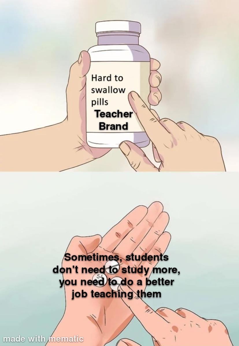 chaseceptor's tweet photo. You barely even talked about half the questions on the test. #memes https://t.co/LhCtPBxFMa https://t.co/3q8laY0vMM
