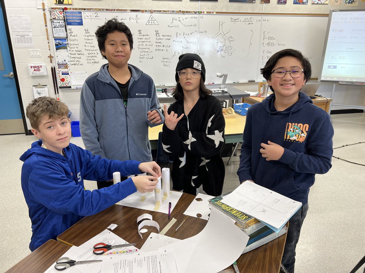 StHelena_CCSD's tweet image. More Paper Chair Competition action today in 7B! #structuralfailure