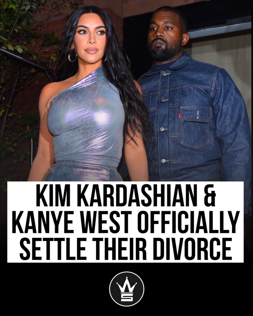 WORLDSTAR's tweet photo. #KimKardashian and #KanyeWest have reportedly settled their divorce. Reports says Kim and Kanye will get joint custody and will have equal access to their children. Kanye has also been ordered to pay Kim $200k a month in child support. https://t.co/HnCd7J2joN