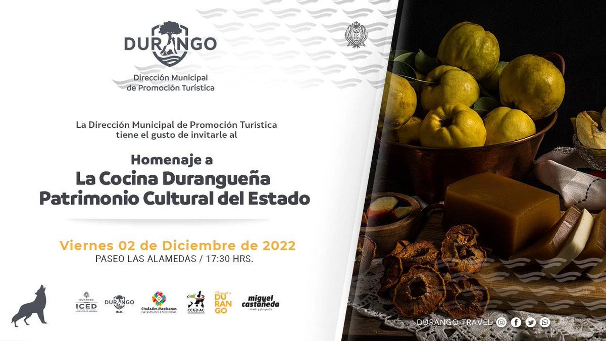 CCGDDGO's tweet photo. Celebramos la #cocinatradicional de #Durango Patrimonio Cultural Intangible del Estado, reconocimiento propuesto por el @CCGDDGO 
@DMPTDgo @ElviraSilerio @DurangoTravel https://t.co/AhRh9R4mQf