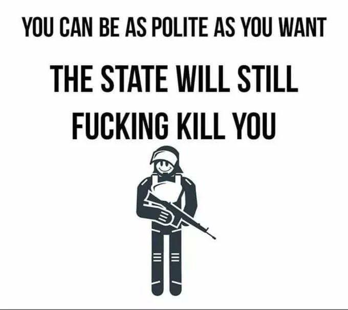 You can’t be nice to the same people who want you dead. redd.it/z6sd9m
