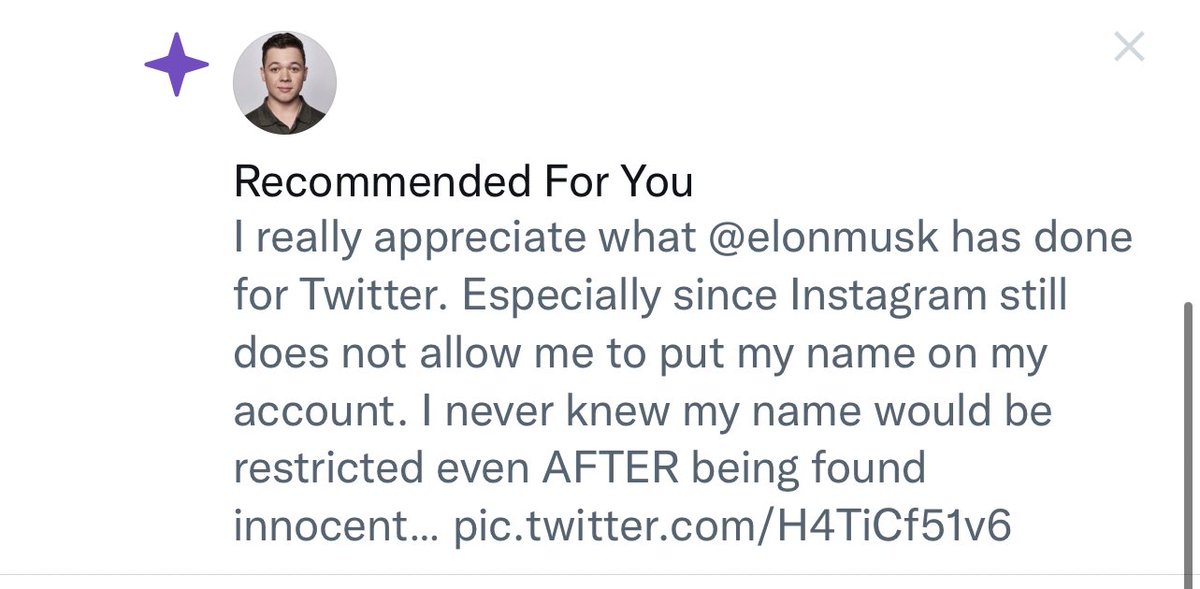 royvaras's tweet photo. Ok, so, I deleted @elonmusk  because frankly I don’t like the spam. But now I’m getting “Recommeded” this? 🤷‍♂️ https://t.co/SlI90YWKFb