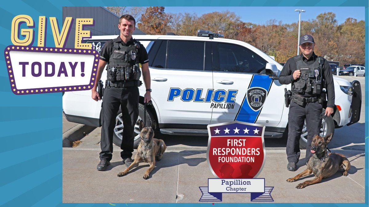 Today is #GivintTuesday!
You can help the First Responders Foundation Papillion Chapter by:

1. Showing kindness to first responders and veterans. 

2. Make a financial contribution to the Papillion Chapter firstrespondersfoundation.org/papillion-nebr…