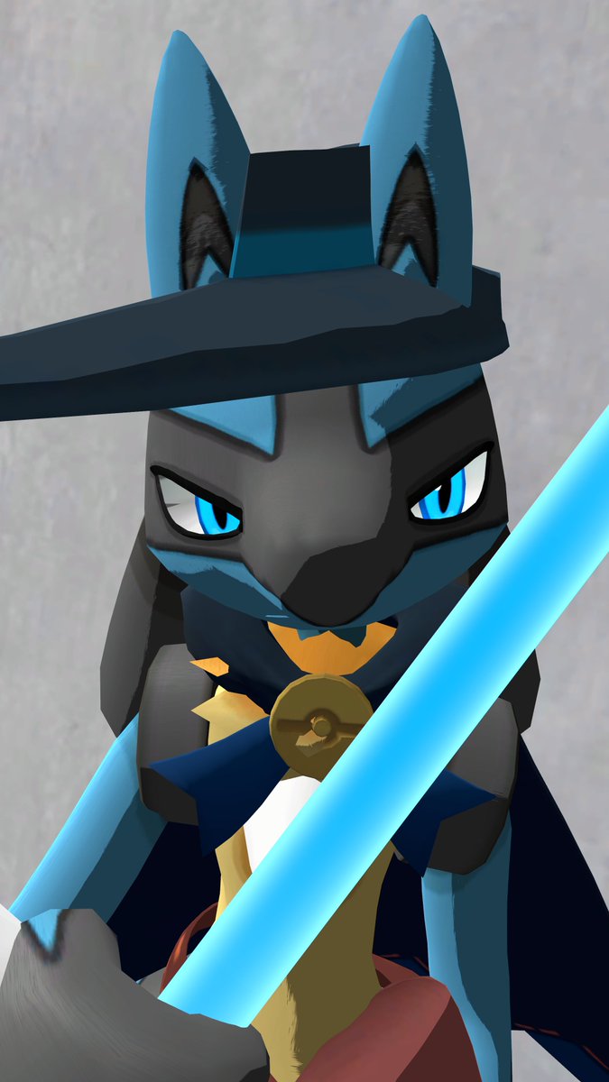 Overlandink371's tweet photo. Trying something new on my avatar, I think it looks good! #lucario #pokemon https://t.co/9Zge7F4bdD