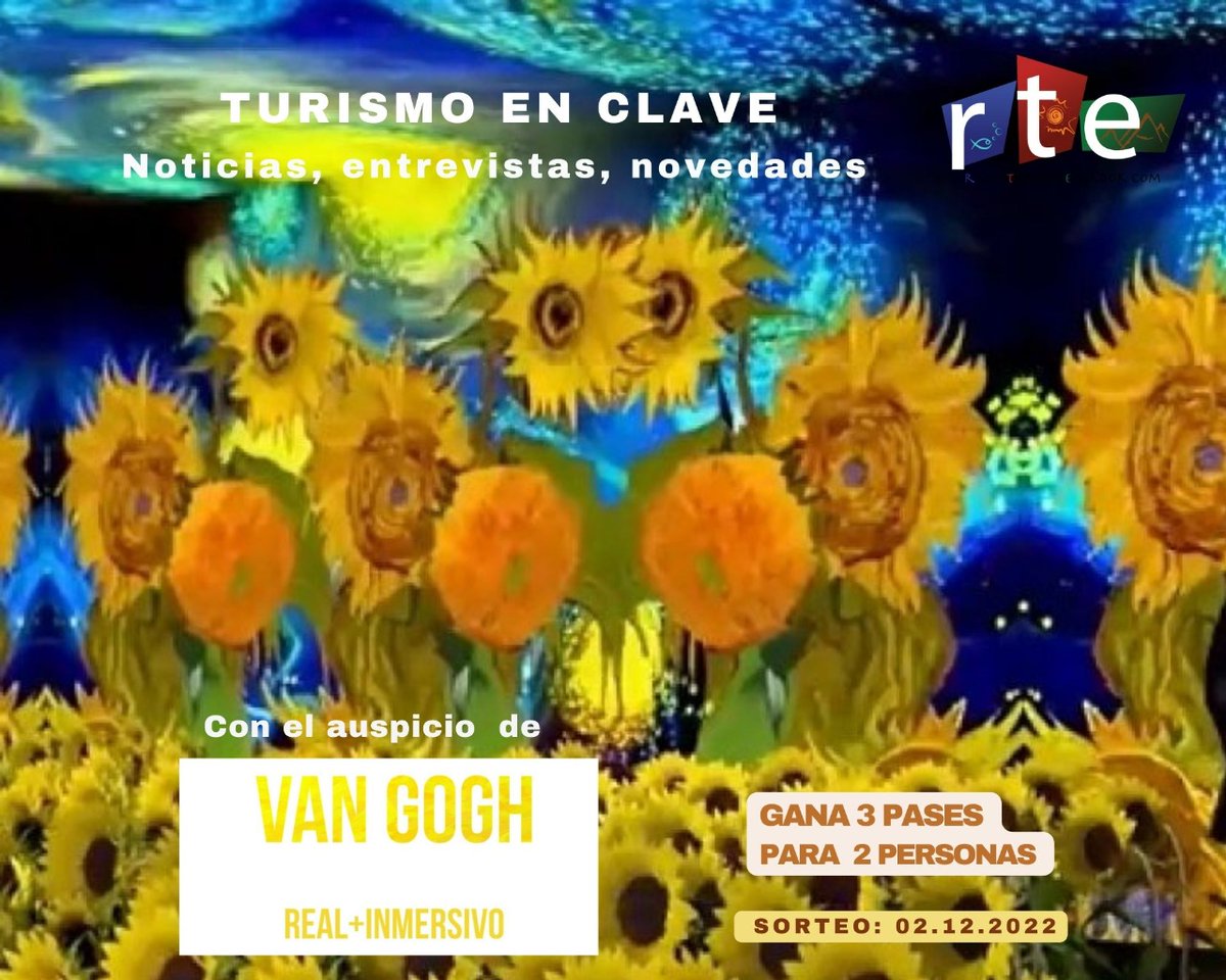 📌 @radioturismoecuador te invita a ¡GANAR ENTRADAS! para la exposición del pintor #VincentVanGogh 🖼️ 🎨
👉 ¿Qué debes hacer?
➡️ Seguir las cuentas @radioturismoecuador y @vangoghvivo
➡️ Mencionar una obra de #vangogh 
➡️ Dar like 👍 a esta publicación
¡Y estás PARTICIPANDO!🎉🙌