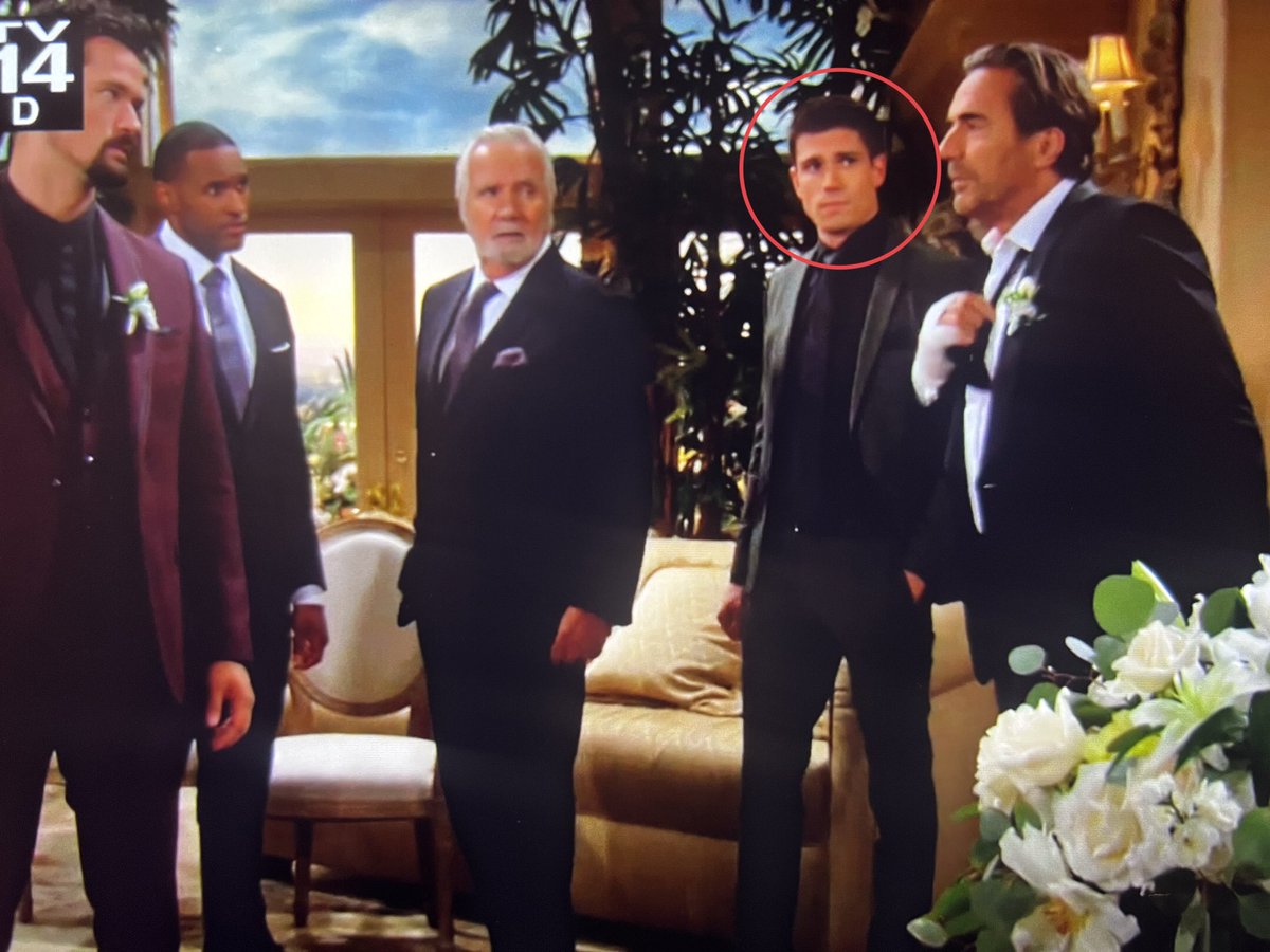 News_Dr252's tweet photo. Look at Finn. 😂 He’s probably thinking, “does the dysfunction, drama, and scandal ever end with this family?” #BoldandBeautiful https://t.co/qms0Wv3OMz