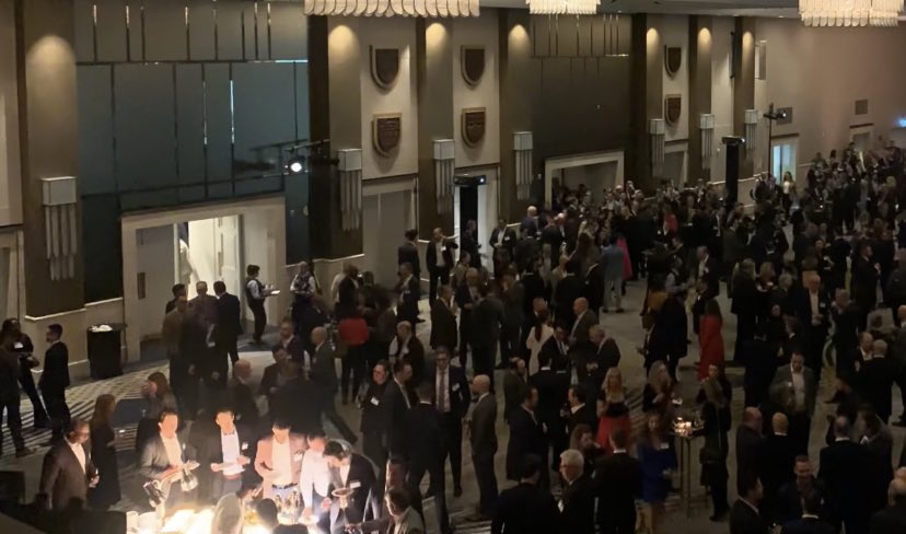 re_forums's tweet photo. Oh what a night! Thank you to everyone who attended the Chairs’ reception tonight, and to our sponsors @BentallGreenOak and @FNCanada. See you tomorrow for #TREF22 https://t.co/edazmGCqXB