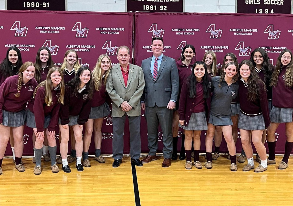 GirlsSoccerAMHS's tweet image. Thank You County Executive @ElectEdDay &amp;amp; County Legislator John McGowan for coming to Albertus today to honor our NY State Champions &amp;amp; our JV Rockland County Champions! Also thank you to Assemblyman Michael Lawler for recognizing our girls &amp;amp; coaches with a certificate of merit.