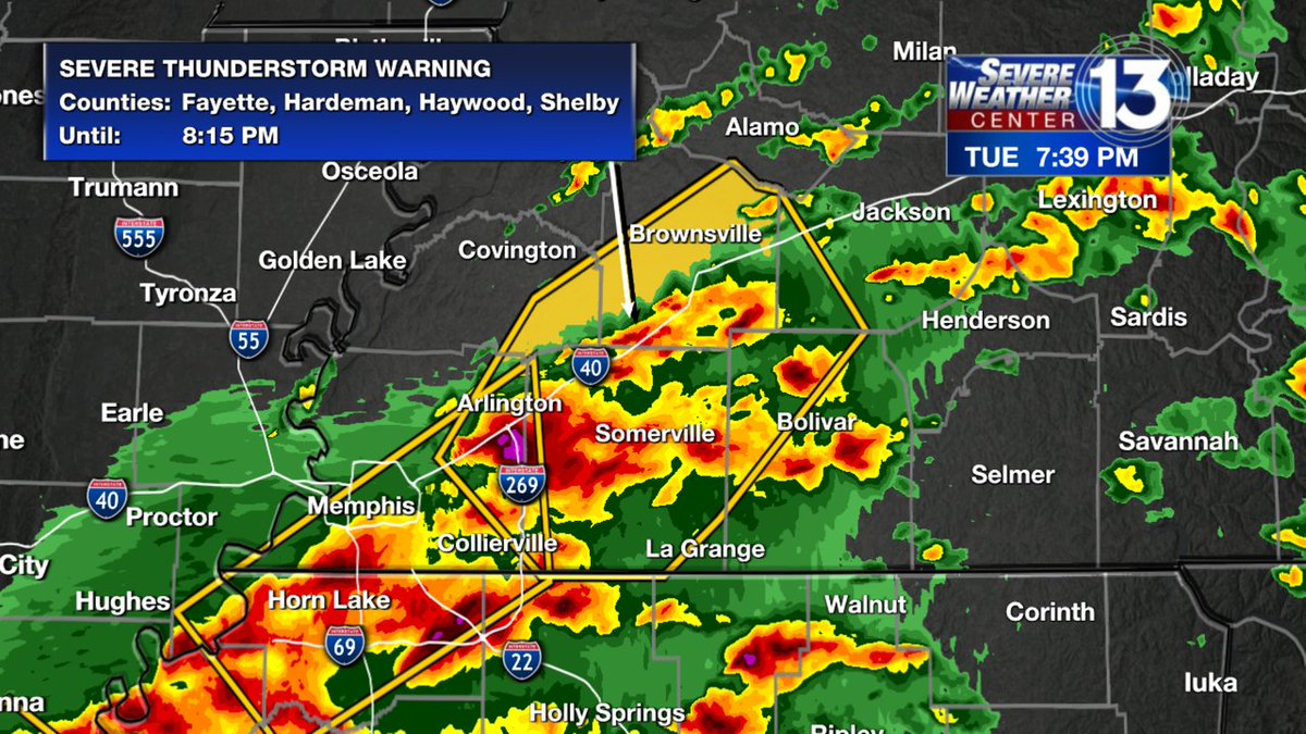 elisabethdamore's tweet photo. Severe Thunderstorm Warning now in effect for Shelby, Fayette, Haywood, Hardeman, Tipton, Madison County until Nov 29 8:15PM. Seek shelter inside and away from windows! Track the storms here https://t.co/EyTJdWJZg9 https://t.co/cPMPFKGotw
