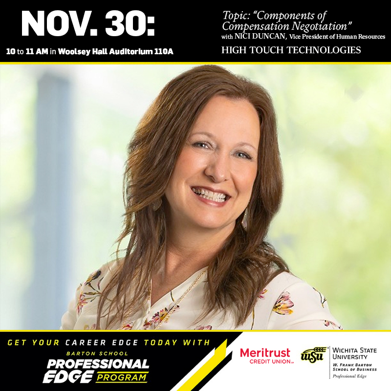 BartonSchoolWSU's tweet photo. Don't miss the last Professional EDGE events of the semester tomorrow; @HighTouch's Nici Duncan @ 10 AM + Nobel Prize Winner Vernon Smith @ 2:30 PM! For a full schedule of upcoming FREE Professional Edge events, visit https://t.co/C5rq0ggwZ5
#WichitaState #ProfessionalEdge https://t.co/VPBnRCA5Yh