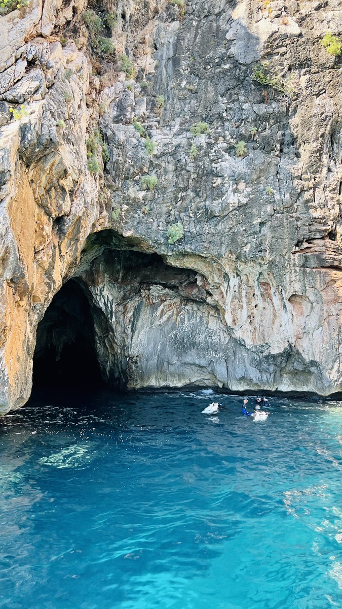 ExplorersClub's tweet photo. 📸 1: The views from the support boat aren’t too bad
📸 2: The team is having a discussion about the importance of understanding the biology within underwater cave systems.
Jeremy La Zelle & Daniel Ortega's #ECFlag cave expedition for the @MGeneproject.
Takeover - DAY 28/30 https://t.co/y6lHm86F96