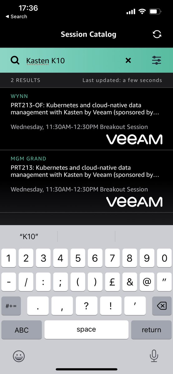 Tomorrow is going to be a lot of fun. <a href="/DeepikaDixit/">Deepika Dixit</a> and I will have a demo packed session talking all things @kastenhq in AWS and some of the important integrations we have made. #reInvent2022 #reInvent