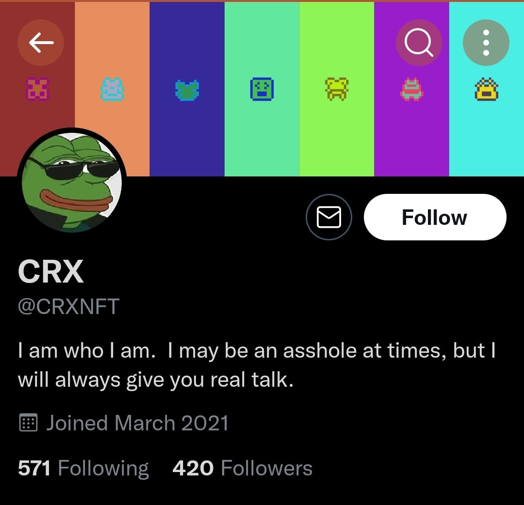 seelawrie's tweet image. @CRXNFT to follow or not to follow?

#theperfectnumber