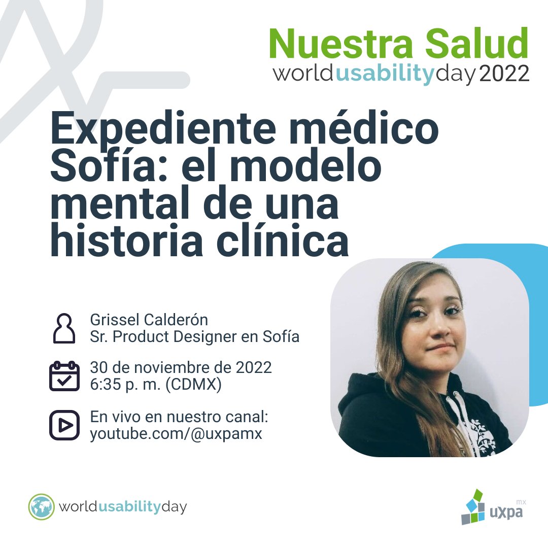 Acompáñanos en nuestro evento online gratuito el día de mañana, conmemorando el Día Mundial de la Usabilidad 2022. Evento en vivo en nuestro canal de YouTube youtube.com/@uxpamx