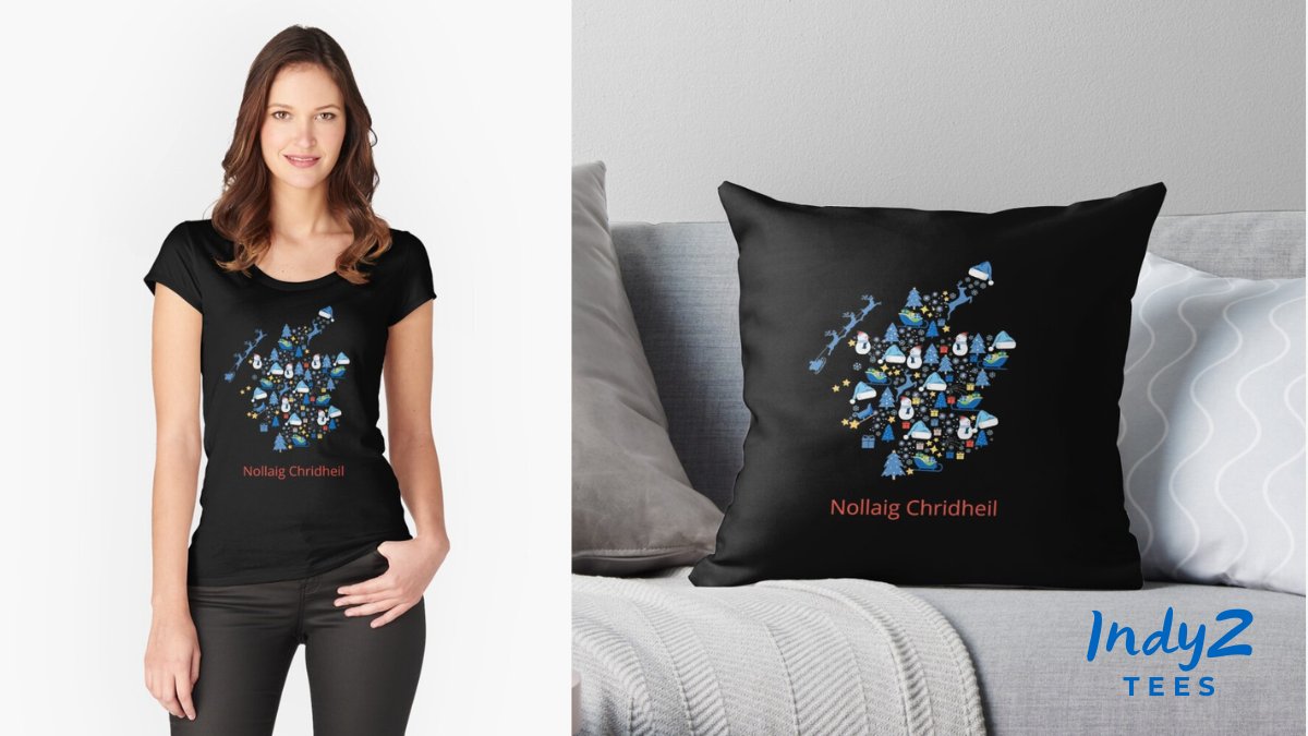 Indy2Tees's tweet photo. 🏴󠁧󠁢󠁳󠁣󠁴󠁿 🎄Nollaig Chridheil - Merry Christmas in #Gàidhlig - with blue Christmas icons in the shape of #Scotland https://t.co/4x8xBWCHZN👕 on t-shirts, greeting cards and many other products.🌐 Worldwide shipping!🎄 #Scottish #MerryChristmas https://t.co/y3XeClOKsy