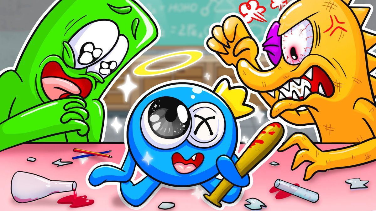 GameToonsParody's tweet photo. Blue Is Not Cute 😝 Rainbow Friends Are Pranked | New Rainbow Friends Animation - Game Parodies
🌐 Link: https://t.co/calVo25TPr
#rainbowfriends #newrainbowfriends #blue #green #orange #animation #gameparody #2danimation #funnycartoon https://t.co/MDP1iD66s7