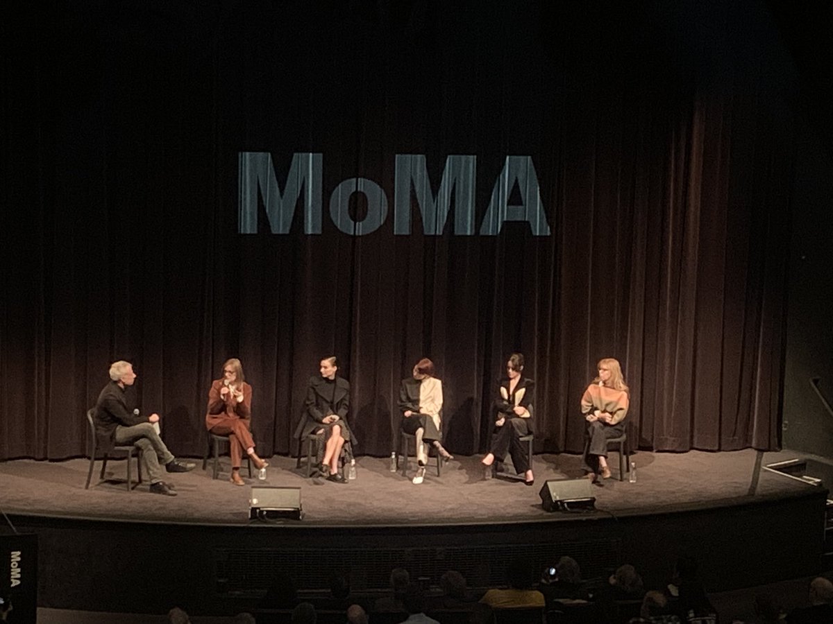 MoMAFilm's tweet photo. The cast of WOMEN TALKING, talking… #MoMAContenders https://t.co/HtkU1KReas