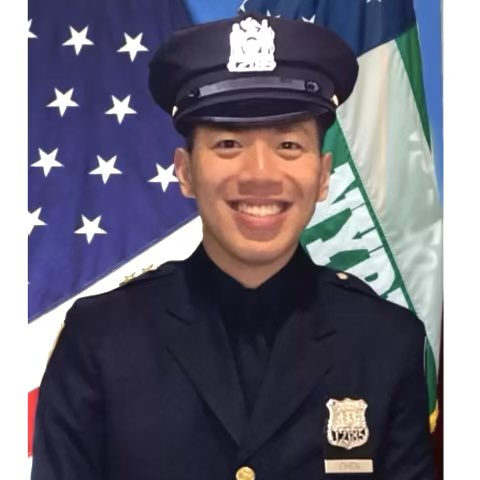 NYPDCeremonial's tweet photo. Active Police Officer Stephen Chen from the @NYPD62Pct sadly passed away on 11/21/22. Today Police Officer Chen’s family was presented with our Department Flag in his honor. May he rest in eternal peace. #NeverForget 
@NYPDnews https://t.co/BVCLqhFioy