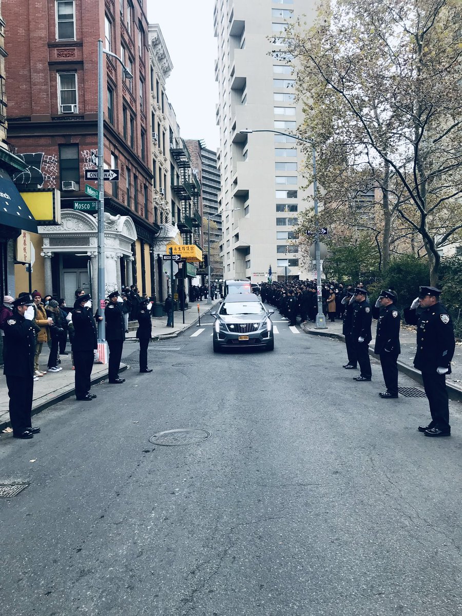 NYPDCeremonial's tweet photo. Active Police Officer Stephen Chen from the @NYPD62Pct sadly passed away on 11/21/22. Today Police Officer Chen’s family was presented with our Department Flag in his honor. May he rest in eternal peace. #NeverForget 
@NYPDnews https://t.co/BVCLqhFioy