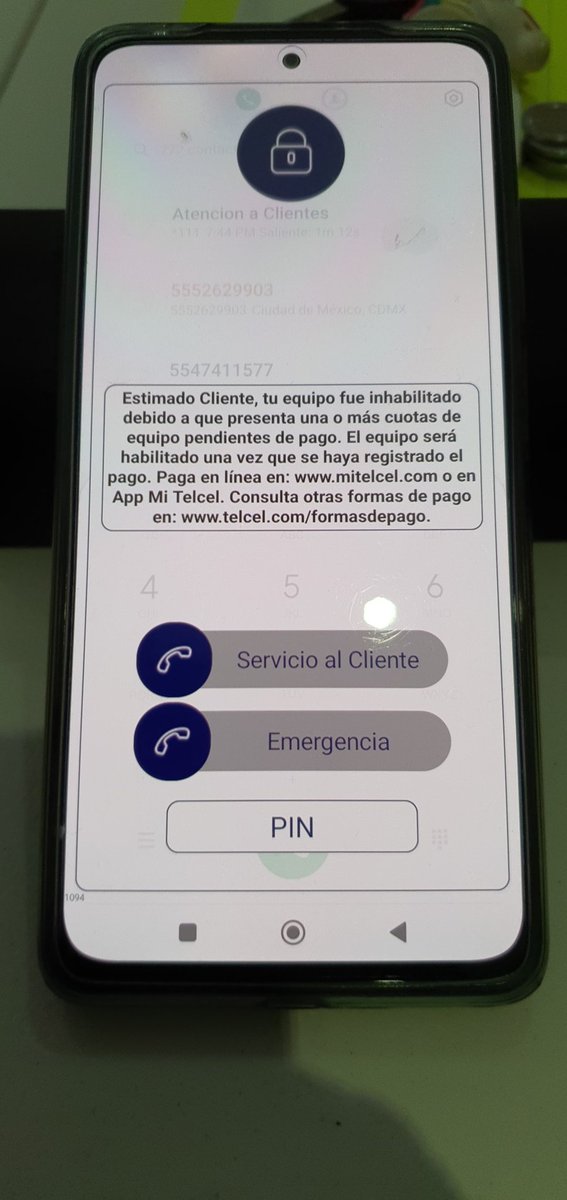 carlos22rm's tweet photo. A ver #PENDEJOS #Telcel como pretenden que pague si están invadiendo mi teléfono con su bloqueo me están cobrando de más y lo saben y ahora que tengo una reclamación me bloquean el teléfono #HDSPT @Telcel https://t.co/AWPZHXbb2p