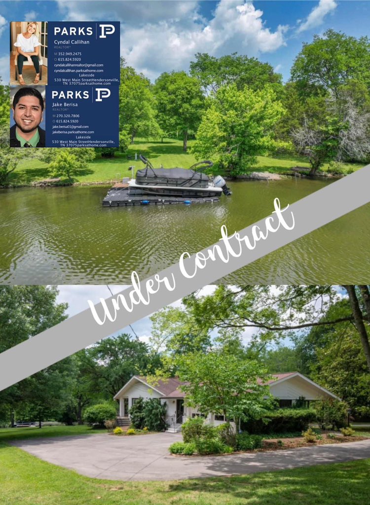 JakeBerisa's tweet photo. We are under contract on the Lake-home! Congratulations to our Sellers

Jake Berisa, REALTOR®, SRS®
Parks Lakeside 
270.320.7806 C | O 615.824.5920 
https://t.co/slBgl7XYOC 
#parksrealty #parkslakeside #realtor #realtorlife #nashvillerealestate #nashville #hendersonvilletn #lake https://t.co/TlppNPyV6I