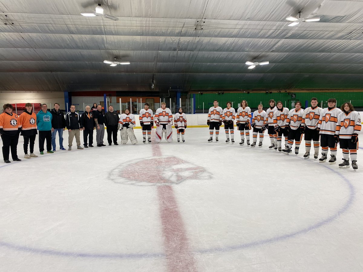 KevinCKussmaul's tweet photo. Congratulations to the @NormandyHS Invader Hockey Team on raising the Baron Cup banner tonight! @ParmaSchools
#pcsdproud #thisisparma https://t.co/5j86B5yMrI