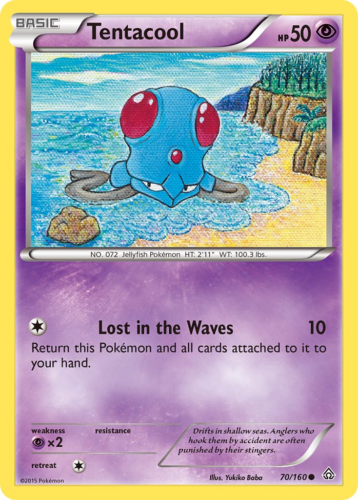 CardsHourly's tweet photo. Tentacool from the 'XY: Primal Clash' set!  

Artwork by: Yukiko Baba
 #PokemonTCG #PokemonCards #Pokemon https://t.co/Oo7a3KFkrD