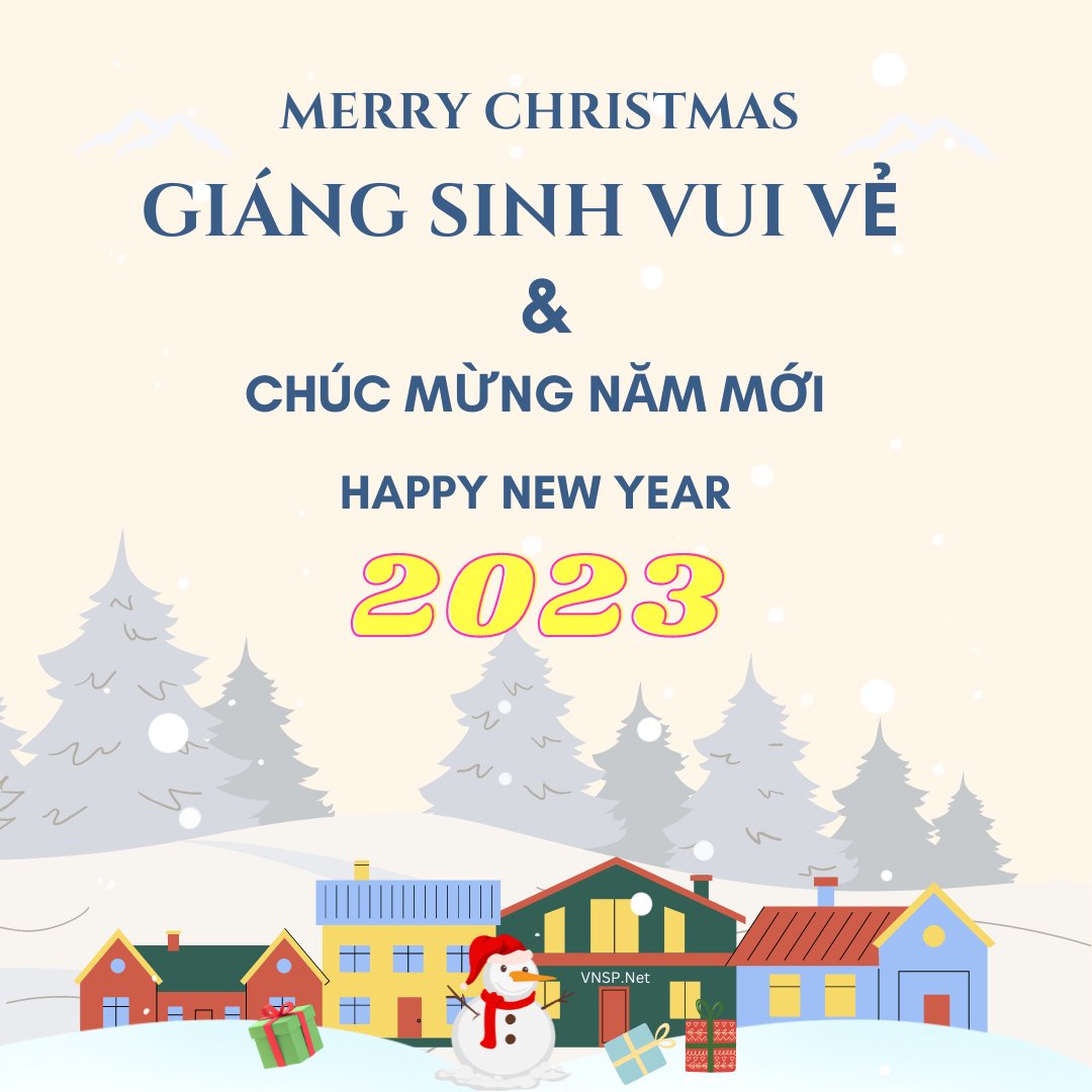 vnspnet's tweet photo. Merry Christmas and Happy New Year 2023
Giáng Sinh Vui Vẻ và Chúc Mừng Năm Mới 2023
Yellow and white Modern - Canva template
VNSP Net https://t.co/hmVShb30KA
