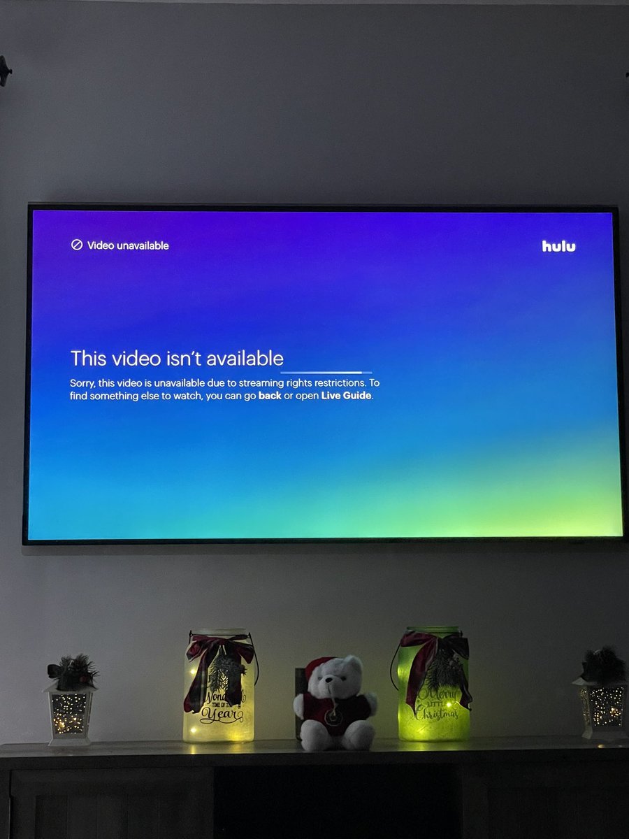 jac1104's tweet photo. @hulu why can’t you watch Rudolph the red noise reindeer on @CBSNewYork  this is ridiculous https://t.co/CAWifk5014