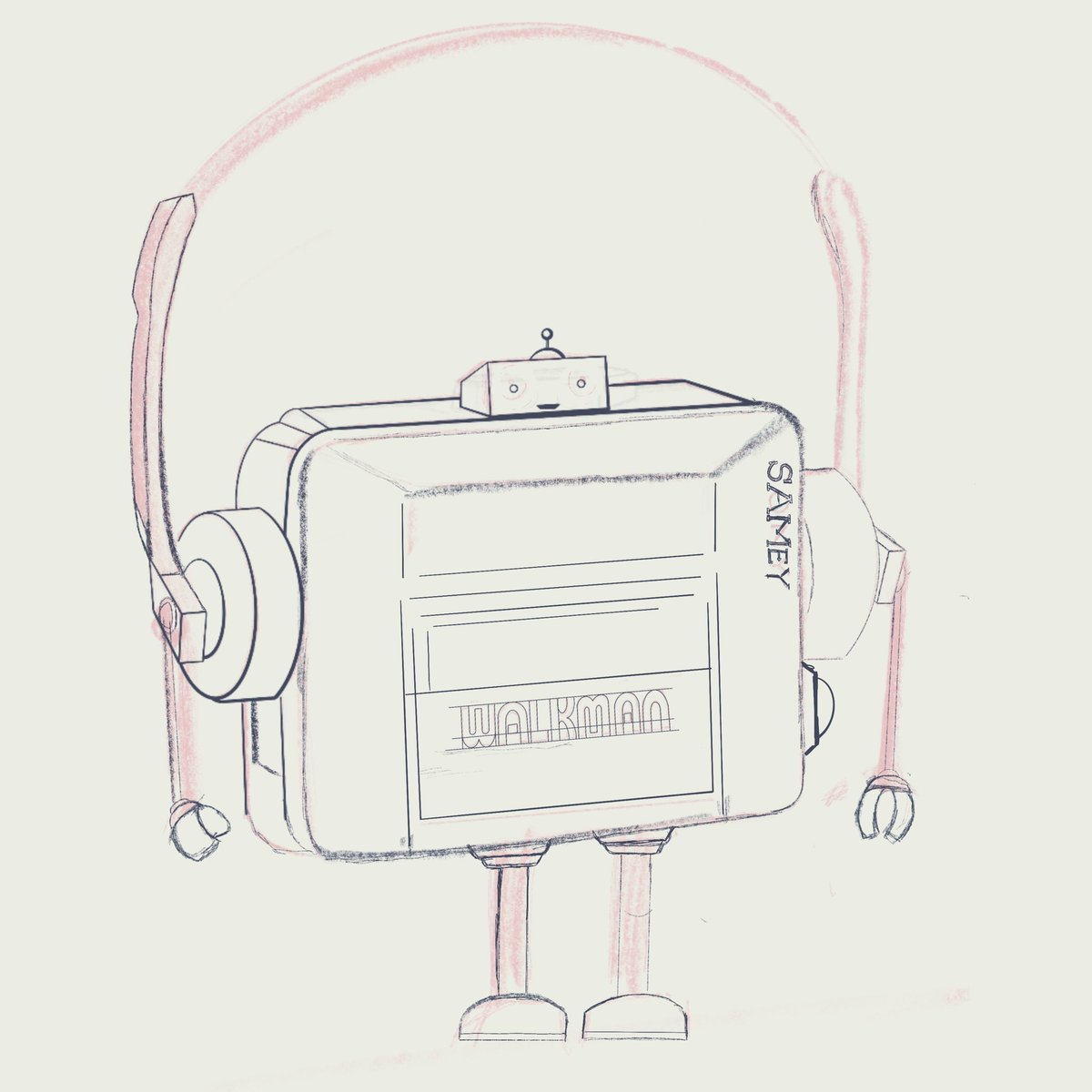 SameyBoT Walkman 🤖#walkman #sketch #Sketching #sketches #nft #NFTs #NFT #NFTProject #NFTCommunity #NFTartwork #NFTCommmunity #NFTFam #NFTdrops #nftphotography #artistsontwitter #Artists #artist #artistsoftwitter #follow #like4like #LikeForLikes