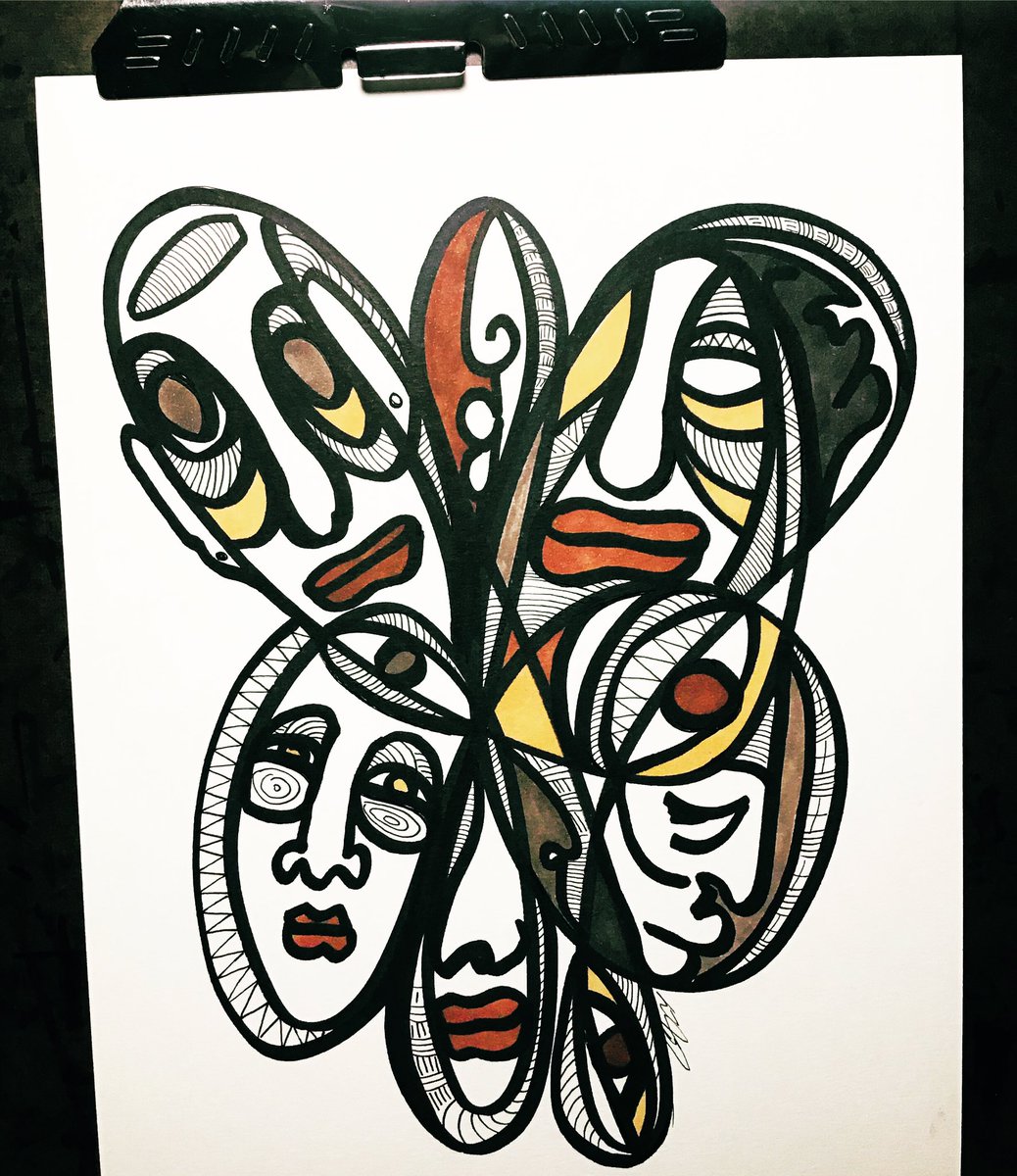 DArscorpius's tweet photo. Dropped a little color,... Original Art by Darscorpius. #faces #biglips #sharpieartist #originalart #forartsake #originalartwork #abstractart #blackfaces #peopleart #blackartist #blackmanart #markerart #artlovers #artstyle #popartist #artisteye #penart #abstractor #dopeart https://t.co/vjKOLktuQf