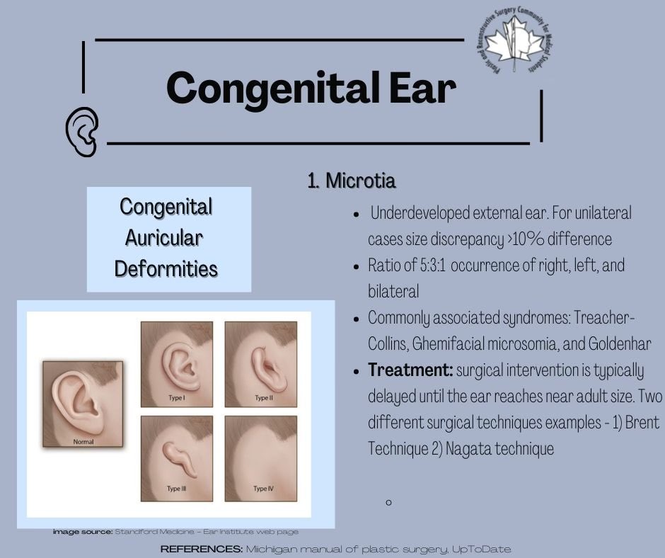 prscommunity's tweet photo. ❗️weekly educational post❗️this week it's all about congenital ear 👂🏽 check out this post by our member Emily Burbidge! DM us with any topics you'd like to see https://t.co/Y6p3eCnrTy