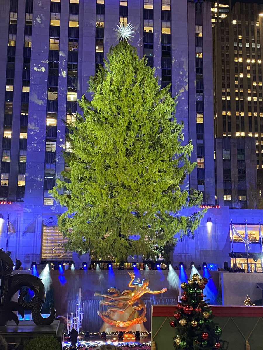 BruceBeck4NY's tweet photo. T minus one day to the lighting of the @rockcenternyc Christmas Tree! It’s a beauty - an 82 foot Norway Spruce. It gets its big close up Wednesday night on @NBCNewYork! @Natalie4NY @DavidUshery4NY https://t.co/lTTe6Ksnl0