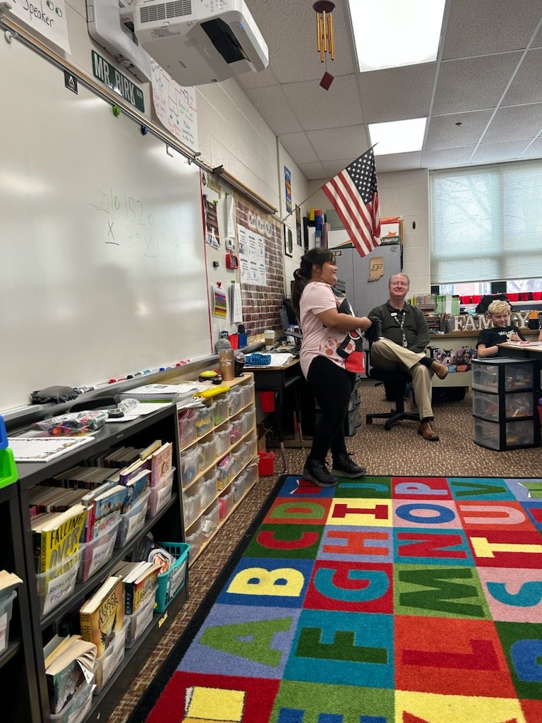 What a fantastic way to say goodbye to one of our classroom family members! She got to help teach a math game to the class! Everyone was laughing &amp; having a great time! We will miss you so much! 😭 Good luck at your new school! 🍀 Classroom Family Forever! ❤️ #sd113a #RebelPride