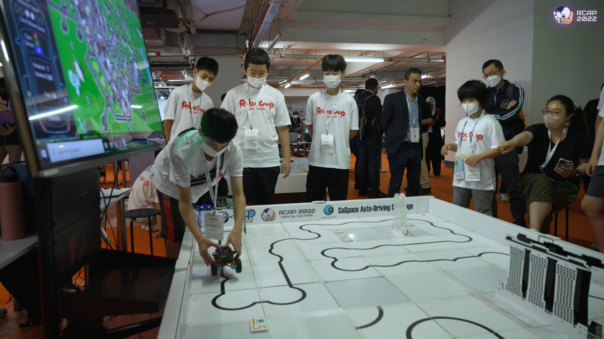 RoboCupAP's tweet image. 𝗥𝗖𝗔𝗣 𝟮𝟬𝟮𝟮 𝗖𝗼𝗦𝗽𝗮𝗰𝗲 𝗙𝗶𝗻𝗮𝗹𝘀 (𝟴)

#RoboCup #RCAP #rcap2022 #RCAPacademy #cospace #CoSpaceRobot #EduTECHAsia #singapore #ai #robots #cs #computerscience #future #autodriving #Rescue #ADC #AutoDriving #Challenge #Tesla #Travel #Education