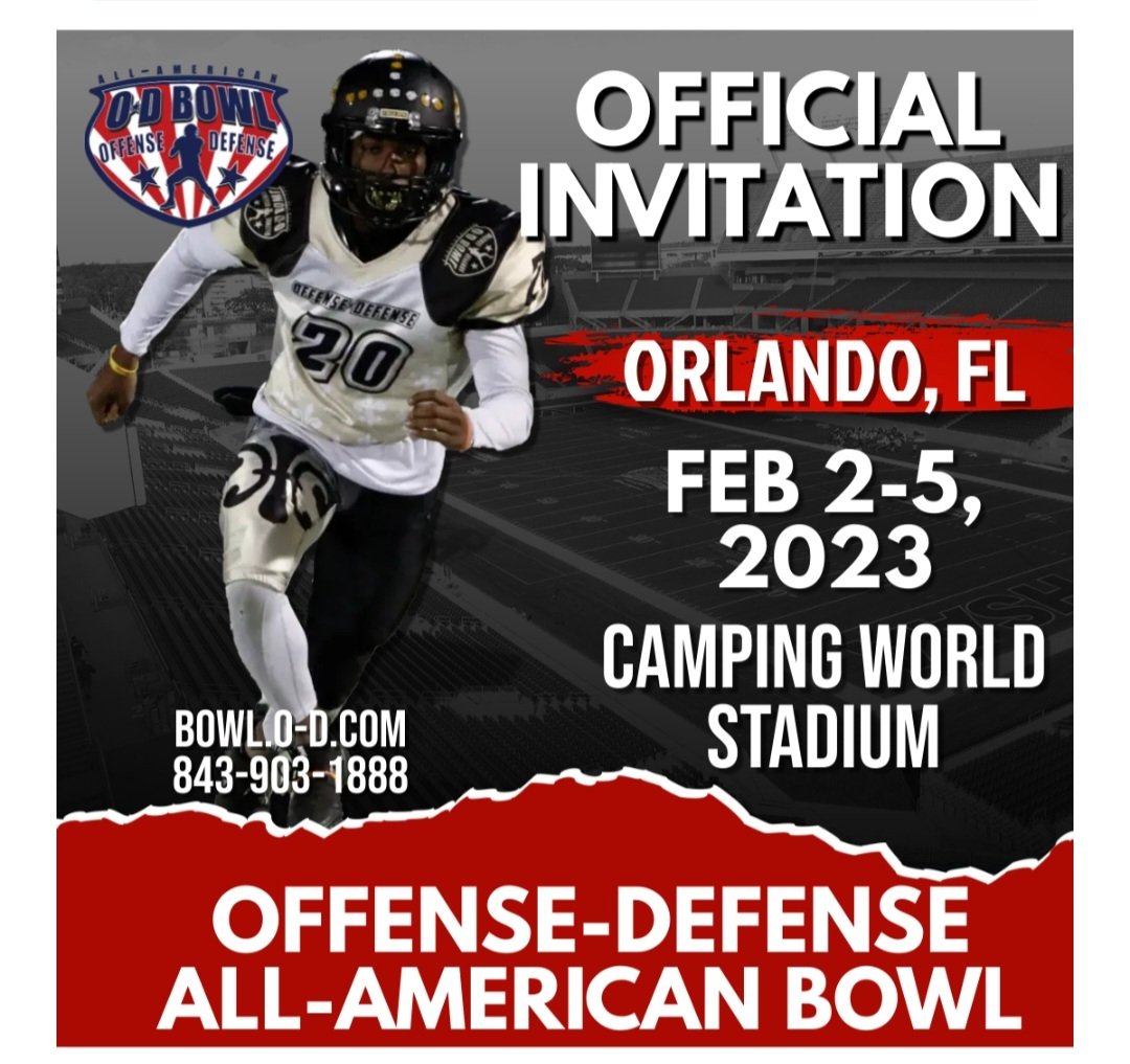 Honored to be invited to another bowl game🏈