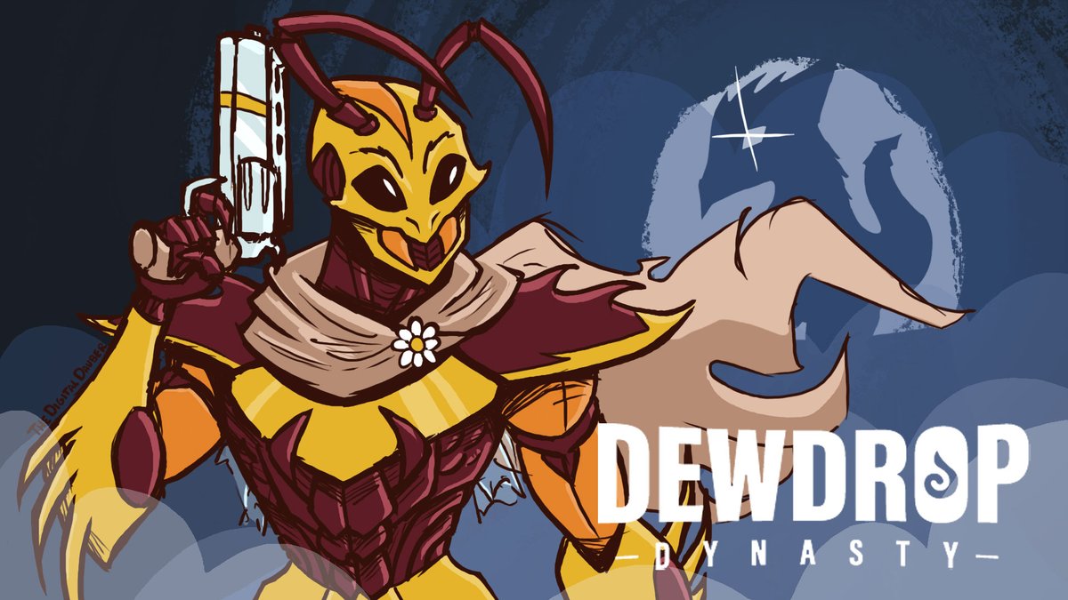 incanarcade's tweet photo. Wanted to do some Fan Art for an awesome indie game I am excited for! It's called Dewdrop Dynasty.
#DewdropDynasty #firith #poelin #digitalart #illustration #GodotEngine #art #Bee #indiegame #gamedev https://t.co/x2WmaVuqom