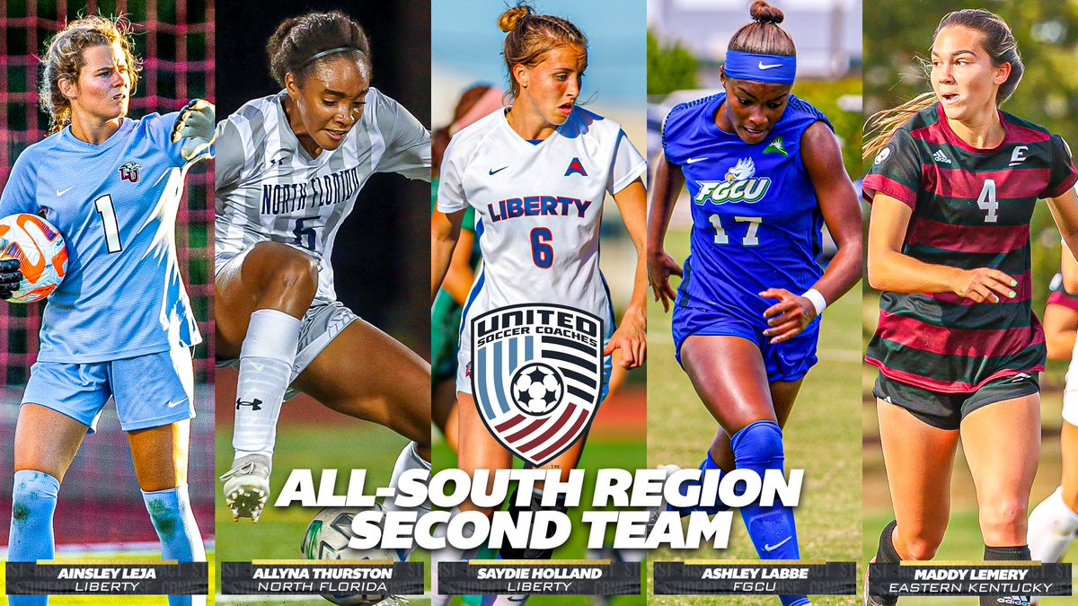 ASUNSports's tweet photo. .@UnitedCoaches released their Women's Soccer All-Region teams today &amp; Women's @ASUNSoccer had 1⃣7⃣ members make the cut 👀⚽️

📰 | https://t.co/3ru5J89fYB

#ASUNBuilt | #ASUNWSOC https://t.co/0xzR2fFUIs