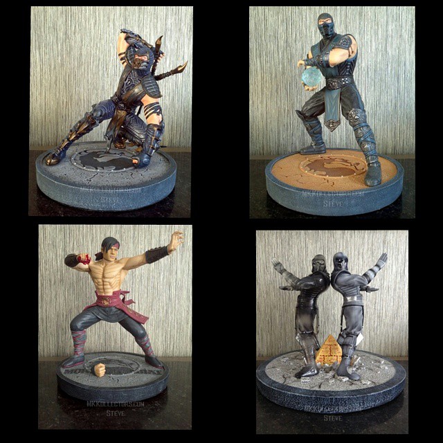 DrDoggystyle's tweet photo. The statues from my buddy @MKSteve76
Follow Him!
Which one do you like?
-
These are the 10 inch Syco collectibles statues.
Scorpion
Sub-Zero
Liu Kang
Noob Saibot 
-
#MortalKombat #DrDoggystyle #MKKollectors #Forever #mksteve https://t.co/MzY2SmjLoN