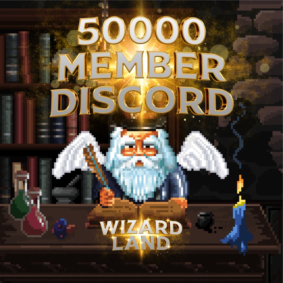 Crossing more milestones 50000! 🧙‍♂️ 
Wizard on twitter!!! Wiz wiz 🪄🪄
The Wizard before Wizards, an emissary from the boundless Heavens! 👼
