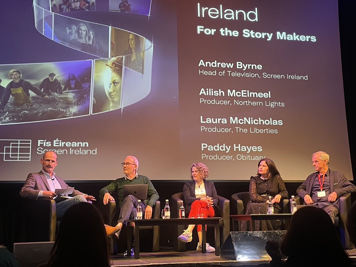tailored_films's tweet image. A great first day at Content London; fascinating panels with some of TVs biggest names, as well as Ireland’s brightest lights in TV drama, not to mention a lovely catch up with old pals #contentlondon #irishdrama @C21Media @ScreenIreland
