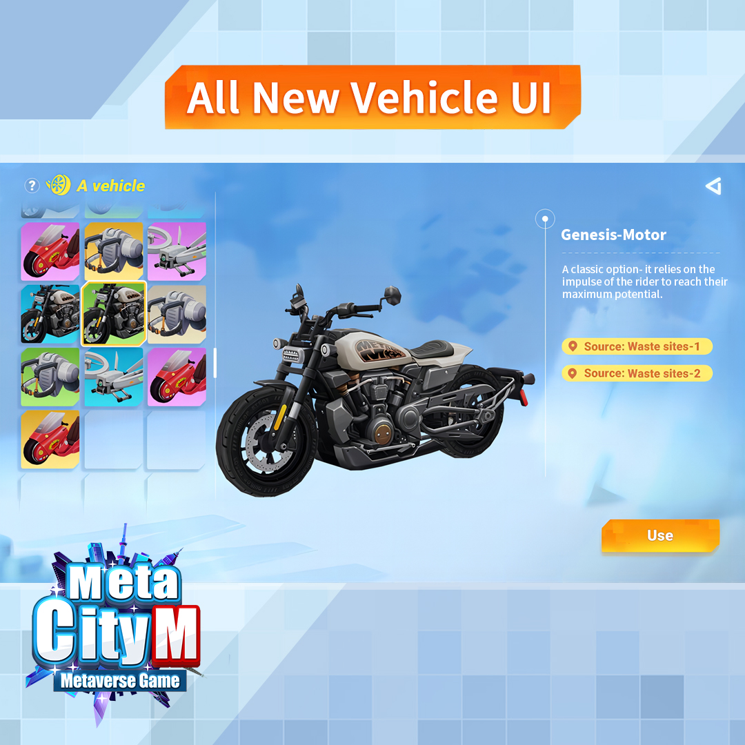 MetaCity_M's tweet photo. MetaCity M Development Progress ➤ Vehicle UI Update ✨
-
Let me tell you about the newest development update!
You guessed it, there's an all-new vehicle UI!

👉Let me know below what vehicle you'd most like to see in MetaCity M!

#MetaCityM #StartYourMetaverseLife https://t.co/ftdzHSwvtc
