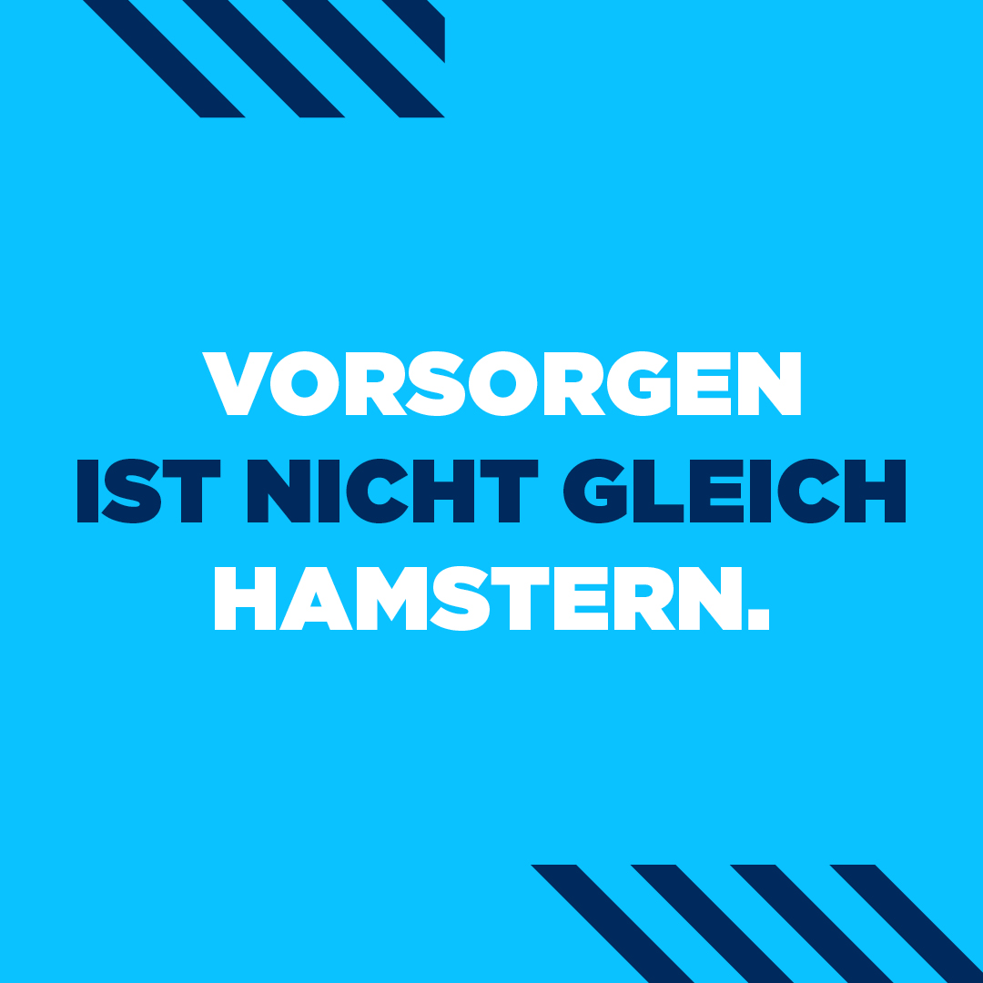 StadtRE's tweet photo. Gehört Vorrat anlegen nicht auch zum #Hamstern? 🐹 Wenn ihr es richtig macht nicht! Die @rvr_ruhr-Kampagne #besserbereit gibt euch Tipps und erklärt, wo der Unterschied liegt. Mehr Infos gibts hier: https://t.co/Jqp7ZoPKVD https://t.co/IY1VaWKs8g