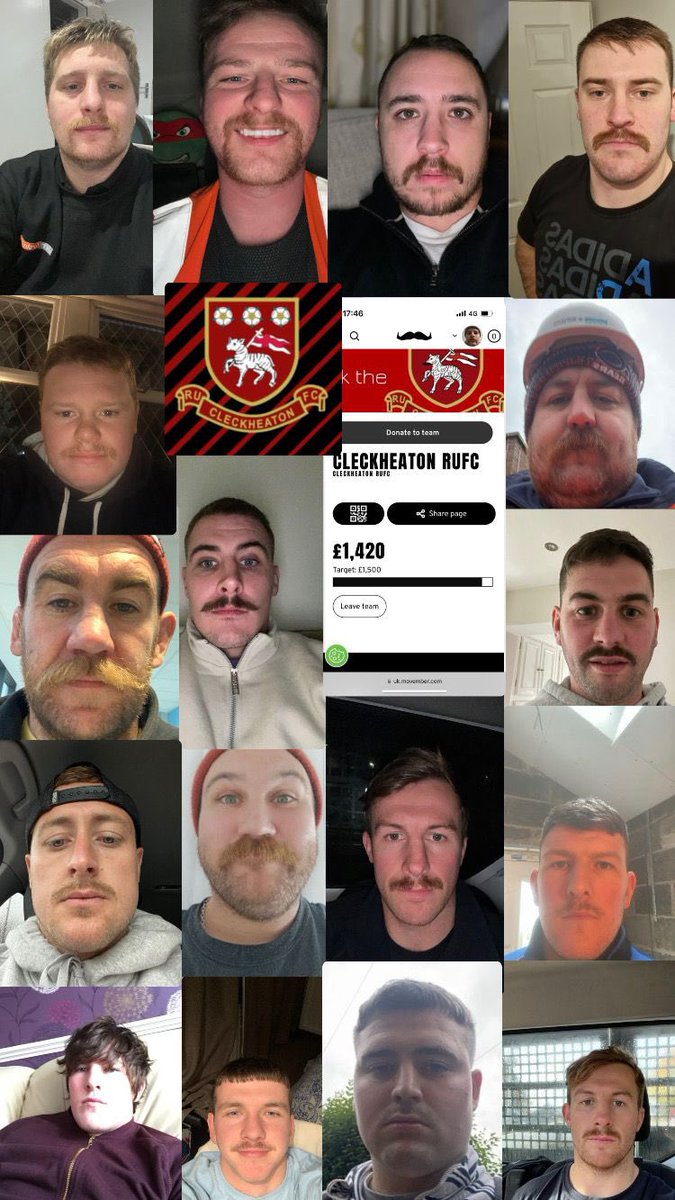 We are into the final day of Movember. Please use the link below to donate. movember.com/t/cleckheaton-… Thanks to everyone who has donated and supported the lads this Movember.