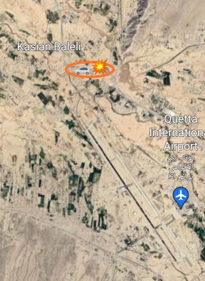 in20im's tweet photo. Geolocation of the #TTP attack in #Baleli, #Balochistan is around 30°16'28"N 66°55'28"E.
Near #Quetta International Airport. https://t.co/sFuBQwXvJD