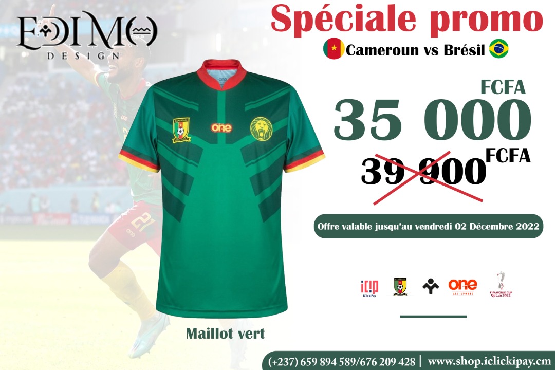 DesignEdimo's tweet photo. Mola, donc tu comptes regarder le match des Lions vendredi sans ton maillot authentique ?

Ne rate pas la spéciale promo chez Edimo Design !

#IclickIPay
#Fecafoot
#EdimoDesign
#Qatar2022
#SpécialePromo https://t.co/OfJQDRQD2P