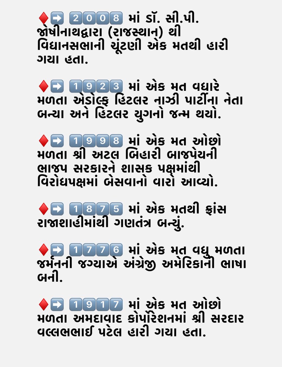 હું મત આપું કે ના આપું 
મારા એક મત થી શું ફર્ક પડે?
આવું બોલતા પહેલા વિચારો 
એક મત ની શું તાકાત છે??
<a href="/CollectorPatan/">Collector Patan</a>  <a href="/InfoPatan/">Info Patan GoG</a> 
<a href="/DDOPatan1/">DDO Patan</a> <a href="/CEOGujarat/">Chief Electoral Officer, Gujarat</a>