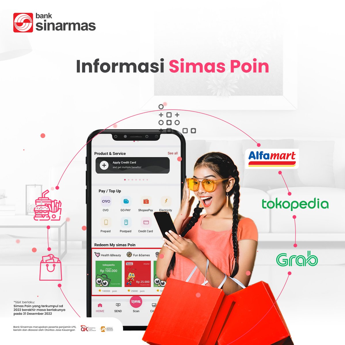 BankSinarmas's tweet photo. Cek dan tukarkan SimasPoin-mu via SimobiPlus sekarang, #Bisa hemat belanja dan bayar tagihan.
Yuk, perbanyak transaksi di SimobiPlus untuk dapat lebih banyak SimasPoin.
Cek info selengkapnya di https://t.co/4n0kvMHzjK
#BankSinarmas #Biasakansekarangluarbiasananti #SimasPoin https://t.co/pbiCsVKuUR